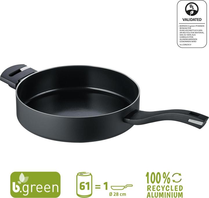 Immagine prodotto Berndes Padella Alu Recycled Induction 28 cm (28 cm, Pirofila + casseruola, Alluminio)