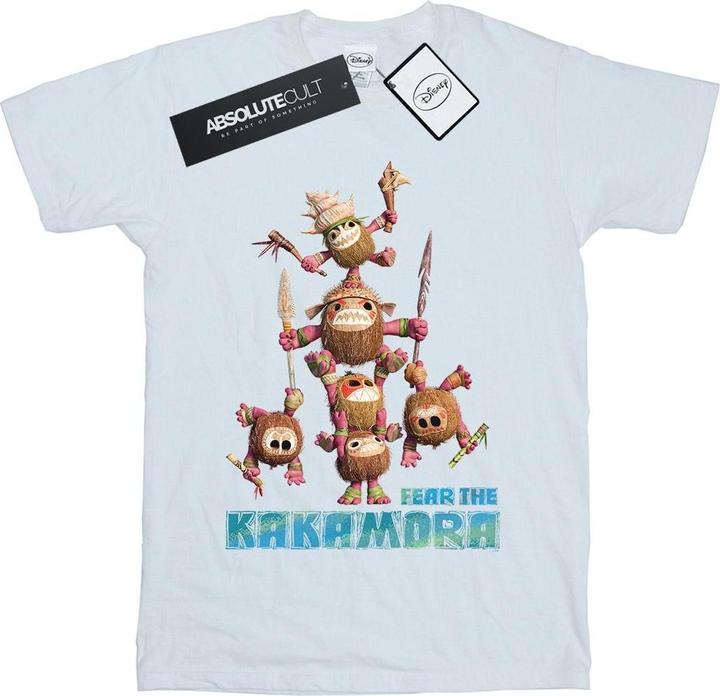Actual product image Disney Girls Moana Fear The Kakamora Cotton T-Shirt (128)