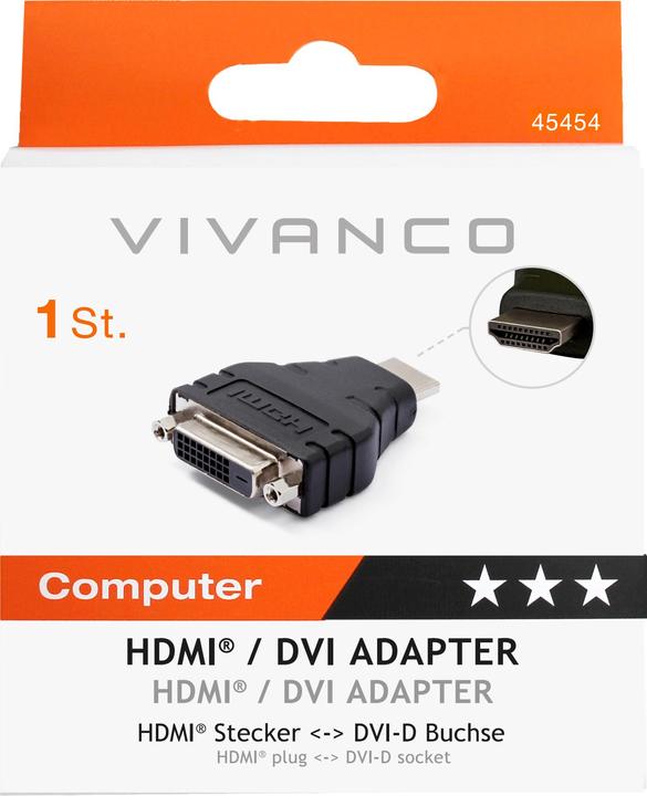 Image du produit Vivanco Adaptateur DVI-D - HDMI