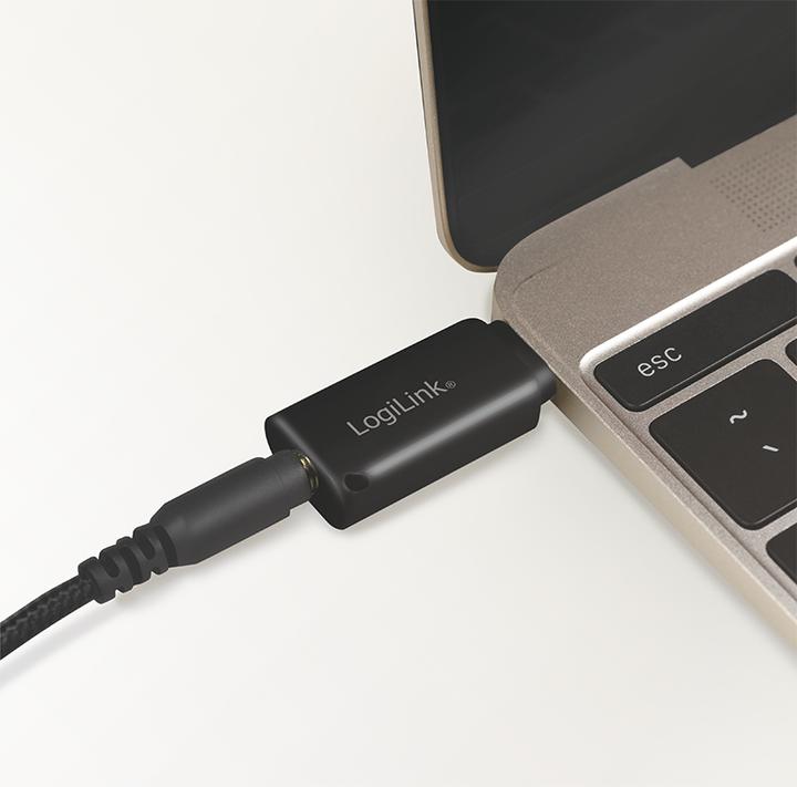 Productafbeelding LogiLink USB-C naar 3,5 mm (Digitaal -> Analoog)