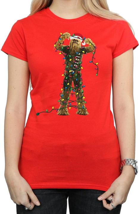 Produktbild Star Wars Chewbacca Christmas Lights TShirt (S)