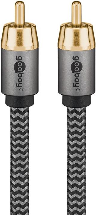 Immagine prodotto Goobay Cavo RCA mono, 2 m, grigio pelle di squalo (2 m, Cinch)