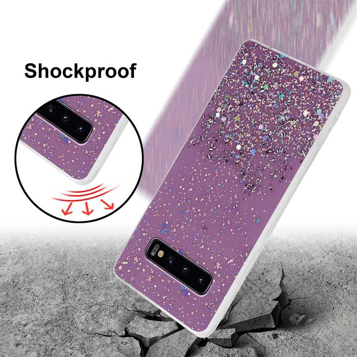 Actual product image Cadorabo TPU cover sparkling glitter (Samsung Galaxy S10+)