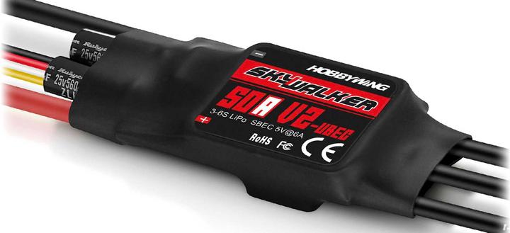 Image du produit Hobbywing Skywalker V2 50A 3-6S, 6A BEC