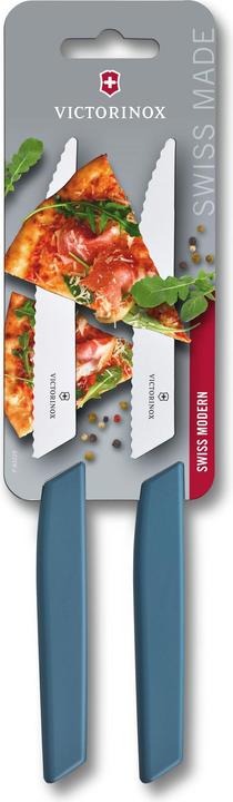 Immagine prodotto Victorinox Set di coltelli da bistecca Swiss Modern 2 pezzi, Blu (2 Pezzo/i, Coltello)
