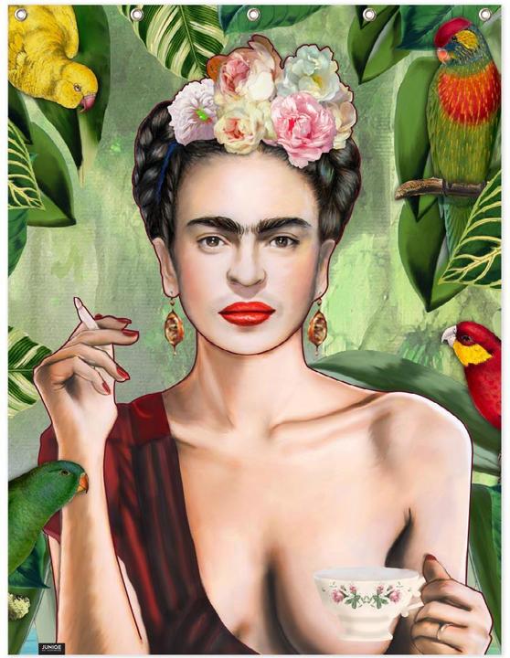 Actual product image Juniqe Frida Con Amigos - Frida Kahlo (150 x 200 cm)