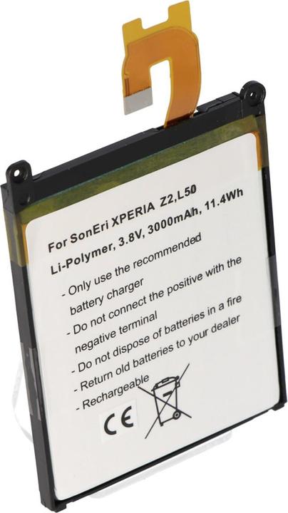 Produktbild AccuCell Akku Sony Ericsson Xperia Z2, L50, L50u, L50W, L50, Xperia L50T, L50W