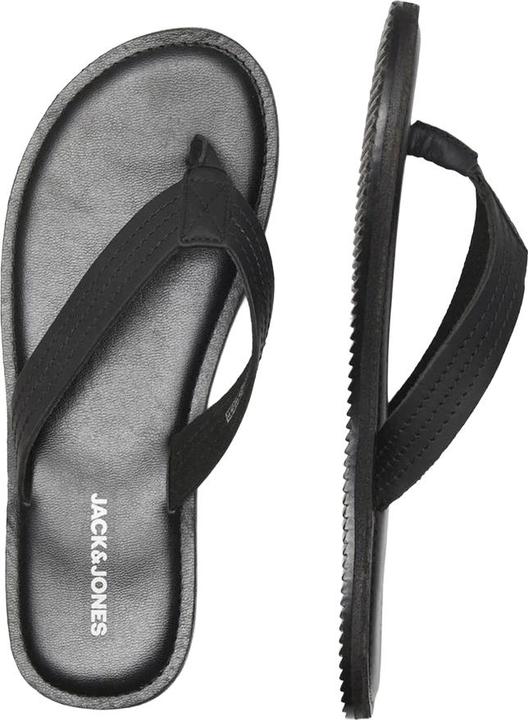 Actual product image Jack & Jones Mens Washton Leather Flip Flops (44.5)