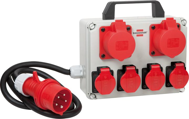 Brennenstuhl Compact mini distributor BKV 2/4 T IP44 11536 (6 x, CEE 16/5)