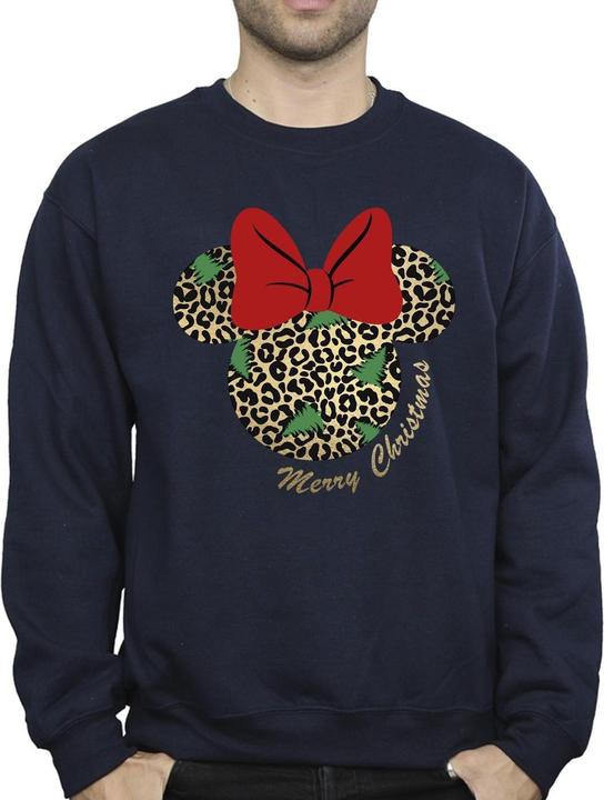 Immagine prodotto Disney Minnie Mouse Leopard Christmas Felpa Uomo (3XL)