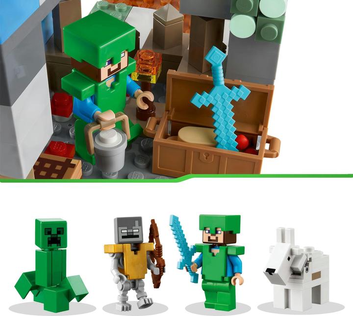 Actual product image LEGO The Iced Peaks (21243, LEGO Minecraft)