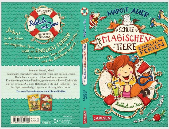 Immagine prodotto La scuola degli animali magici. Finalmente le vacanze 1: Rabbat e Ida (Margit Auer, Nina Dulleck, Tedesco)