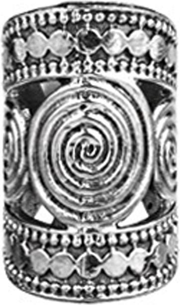 Actual product image Star Piercing Ear Cuff silver three spirals (Brass)