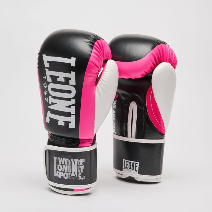Actual product image Leone Logo Wacs Boxing Gloves Pink GN333 (10 OZ)
