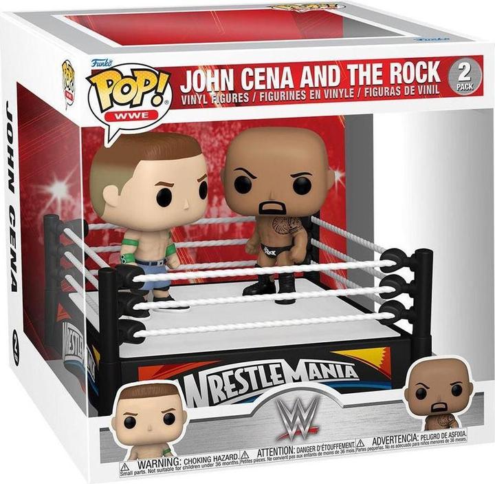 Actual product image Funko Pop! WWE : John Cena vs The Rock Wrestlemania