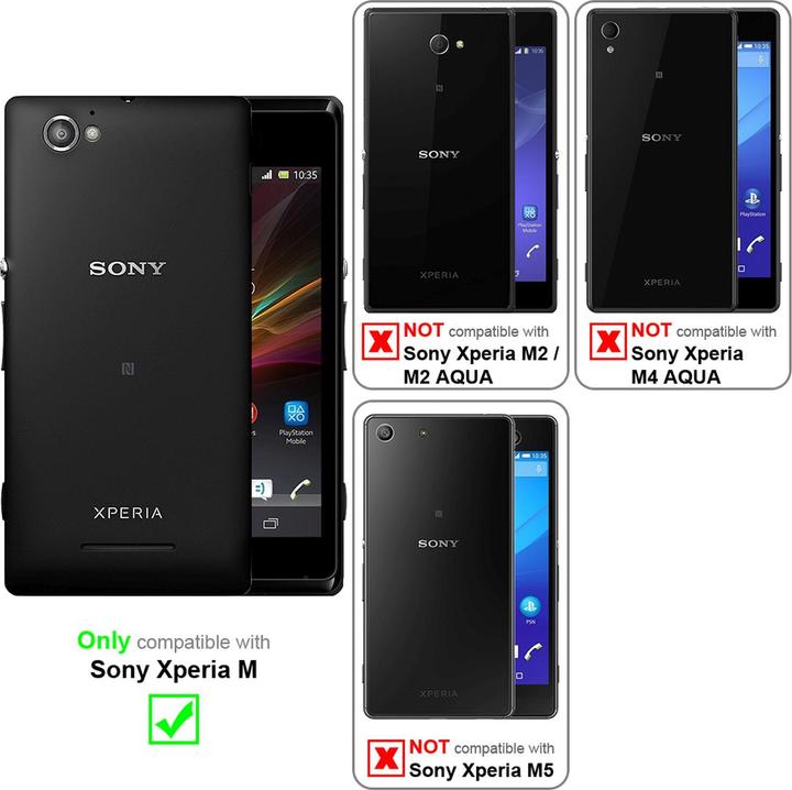 Image du produit Cadorabo verre de protection de l'écran (1 pièce(s), Sony Xperia M)