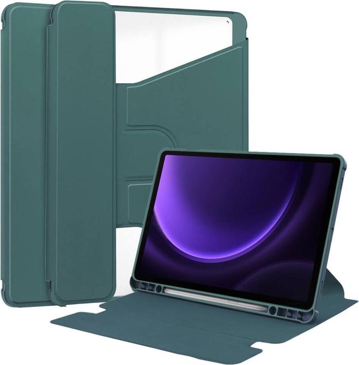 Actual product image Cover-Discount Galaxy Tab S9 FE - 360-degree tablet sleeve green (Galaxy Tab S9 FE)