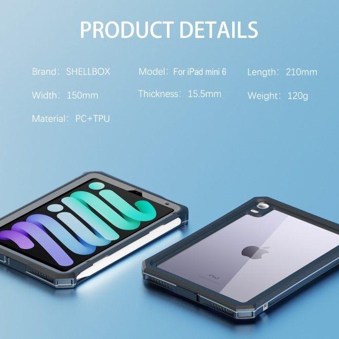 Actual product image Shellbox IP68 wasserdichte Outdoor Hülle (iPad mini 2021 (6th Gen), iPad mini 2024 (7th gen))