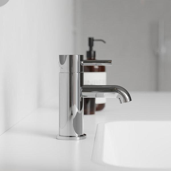 Actual product image Steinberg 100 series basin mixer, without pop-up waste, projection: 98mm, 1001050