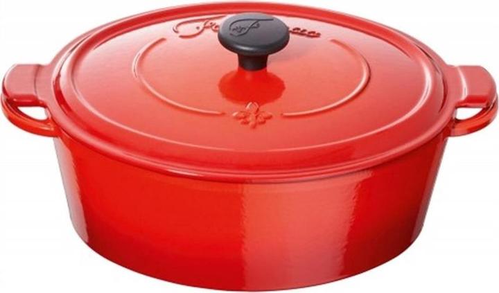 Produktbild Fontignac Main Libres Braadpan - Oval - 29 cm - Rot (29 cm, Bratpfanne, Gusseisen)