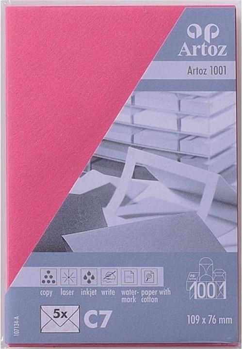 Produktbild Artoz 1001 Kuverts fuchsia (C7, 5 x)