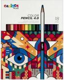 Actual product image Carioca Plus - Colored pencils 4mm, 18 pcs (809306) (Multicoloured, 18 x)
