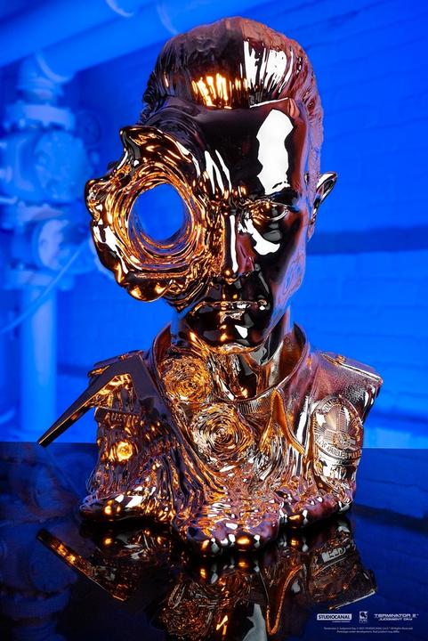Image du produit Purearts TERMINATOR - T-1000 Liqu. Metal Mask - Statuette compatible '29x36x44cm