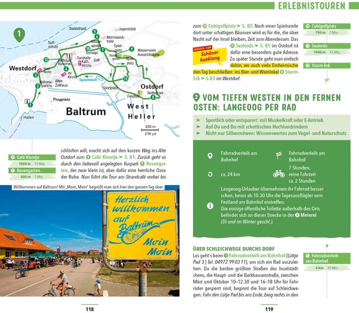 Produktbild Reiseführer Ostfriesische Inseln, Baltrum, Borkum, Juist, Langeoog, Norderney (Deutsch, Volker Kühn, Klaus Bötig, 2023)