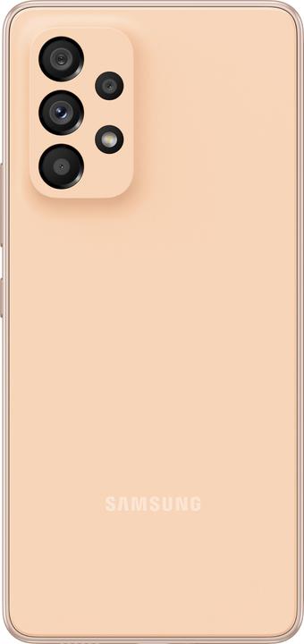 Actual product image Samsung Galaxy A53 5G (128 GB, Awesome Peach, 6.50", Dual SIM, 64 Mpx, 5G)