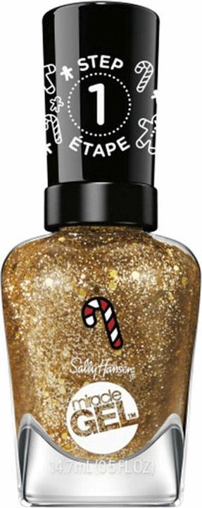 Image du produit Sally Hansen Miracle Gel Holiday Collection Vernis à ongles Less Bitter More Glitter 914 (Nº 914 Moins amer, plus de paillettes, Vernis à ongles effet gel)