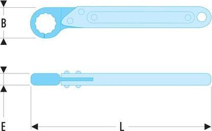 Actual product image Facom Ratchet ring spanner (18 mm)
