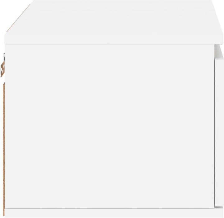 Image du produit VidaXL Tables de chevet murales avec lampes LED 2 pcs. Blanc,Couleur (50 x 36 x 30 cm)