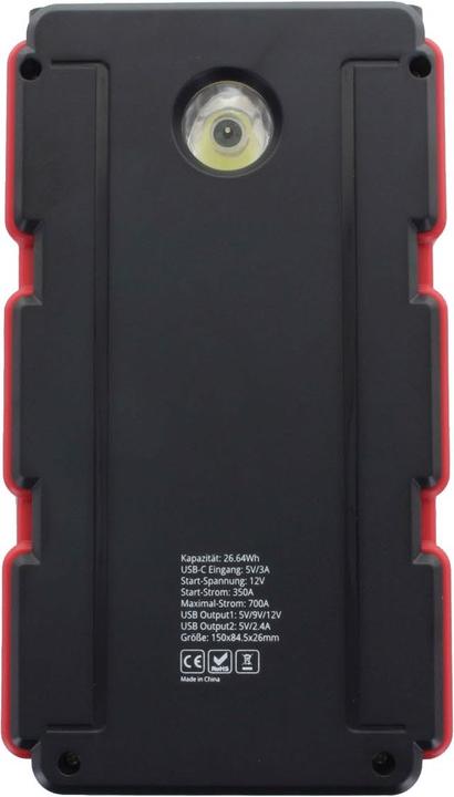 Actual product image AccuCell Jump starter, car jump starter (700 A, 7200 mAh)