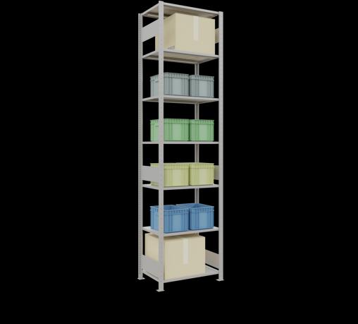 Actual product image Schulte Lagertechnik MULTIplus150 basic racking system with length ledgers