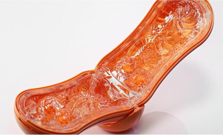 Actual product image Tenga Flip Orb Sunset Orange