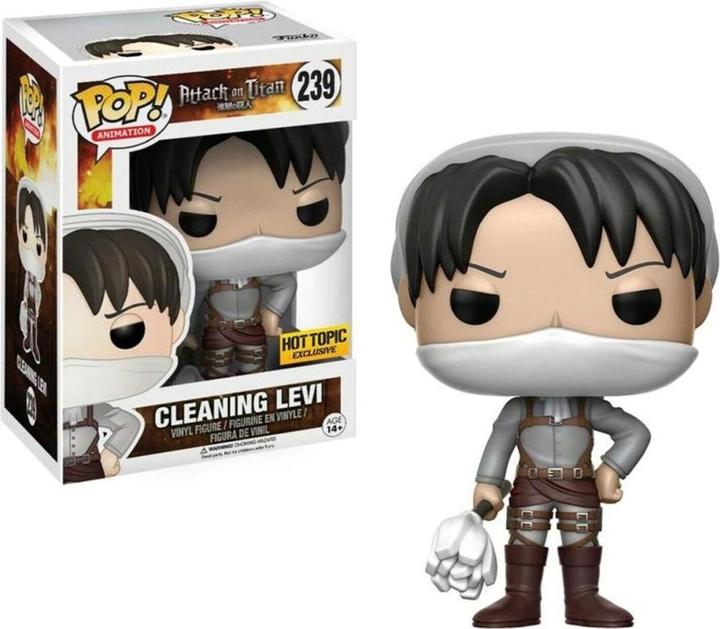 Produktbild Funko POP! L’Attaque des Titans Cleaning Levi Exclusive Hot Topic