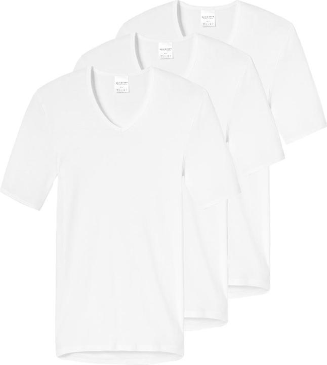 Schiesser 3er Pack Original Classics Feinripp Unterhemd / Shirt Kurzarm (XL)