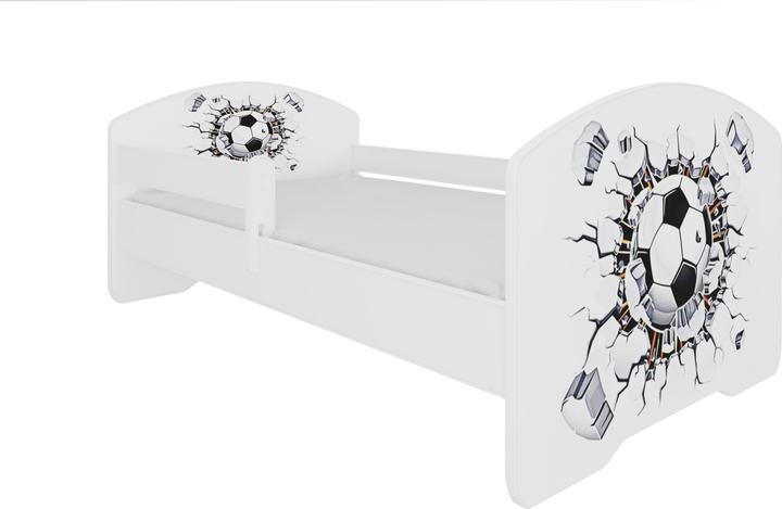 Actual product image ADRK Furniture Bed with Mattress and Railing PEPE BALL 140x70 (140 x 70 cm)