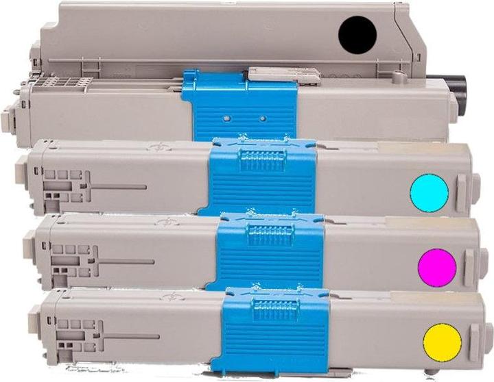 Actual product image Hermex Compatible OKI MC562DNW Toner 4 pieces (M, Y, FC, C)