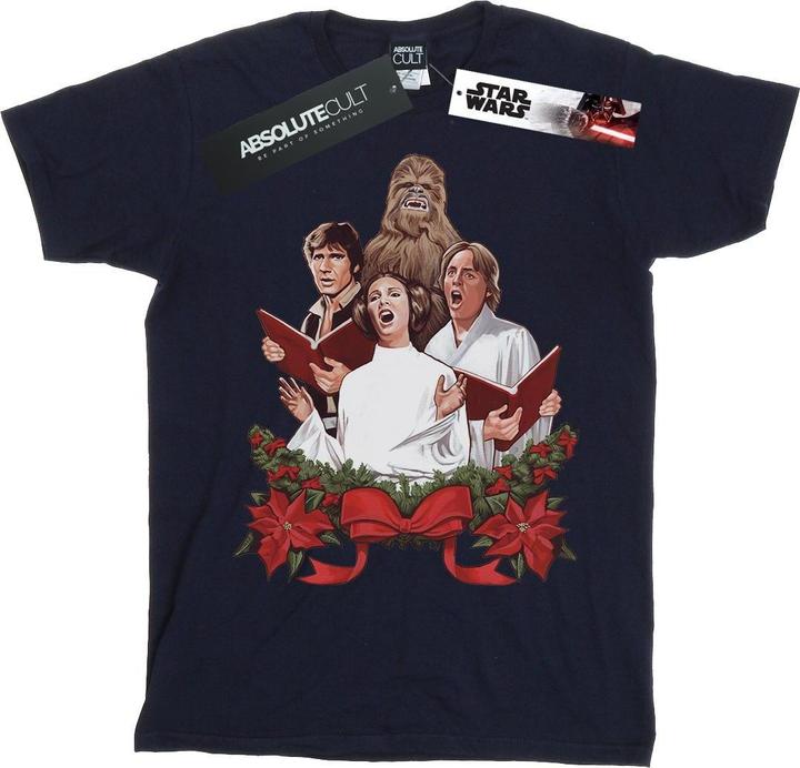 Actual product image Star Wars Mens Christmas Carols T-Shirt (XL)