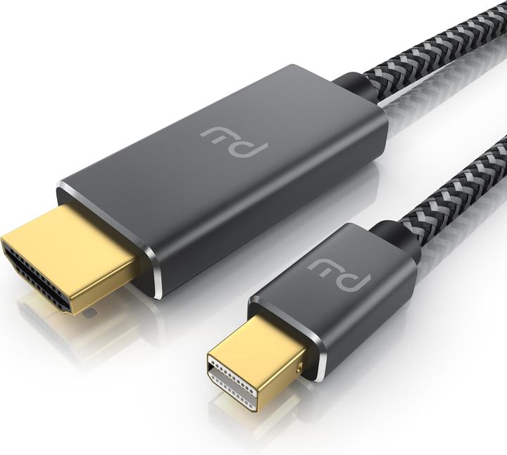 Produktbild Primewire Mini DisplayPort auf HDMI Typ A Kabel, 4k mDP 1.4 zu HDMI 2.0 Adapter, 4k@60Hz, Thunderbolt 1-2 (1 m, HDMI, Andere)