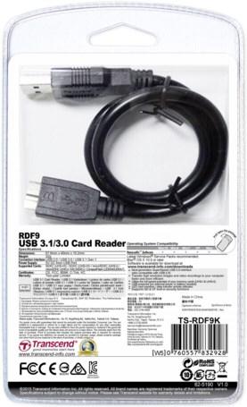 Actual product image Transcend Card Reader TSRDF9K2 (USB 3.1)