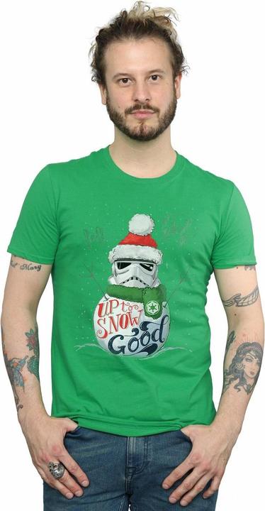 Actual product image Star Wars Mens Stormtrooper Up To Snow Good T-Shirt (L)