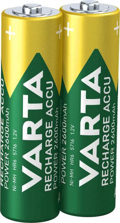 Actual product image Varta Recharge Accu Power (2 pcs., AA, 2600 mAh)