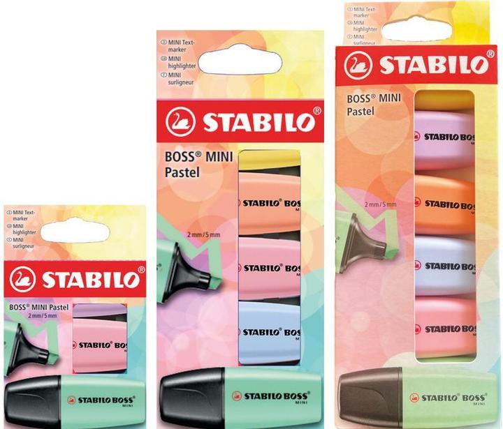 Immagine prodotto STABILO Mini pastello (rosa e menta, Albicocca, Giallo, Blu nuvoloso, 5 mm, 5 x)
