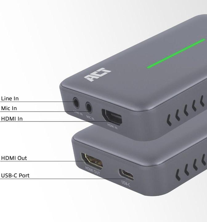 Produktbild USB-C Video Capture Card, HDMI 4K@60Hz passthrough, 4K@30Hz capture (Windows)