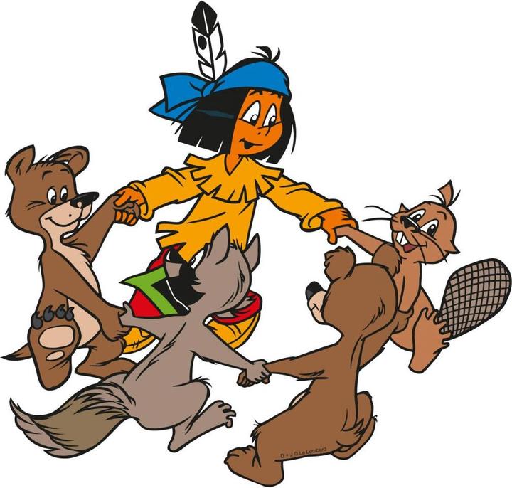 Actual product image Yakari dances with animals (30 x 29 cm)