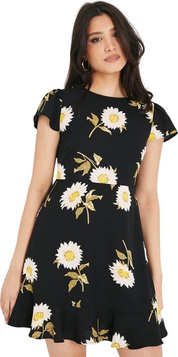 Dorothy Perkins Minikleid Gestaffelter Saum FlatterÄrmel