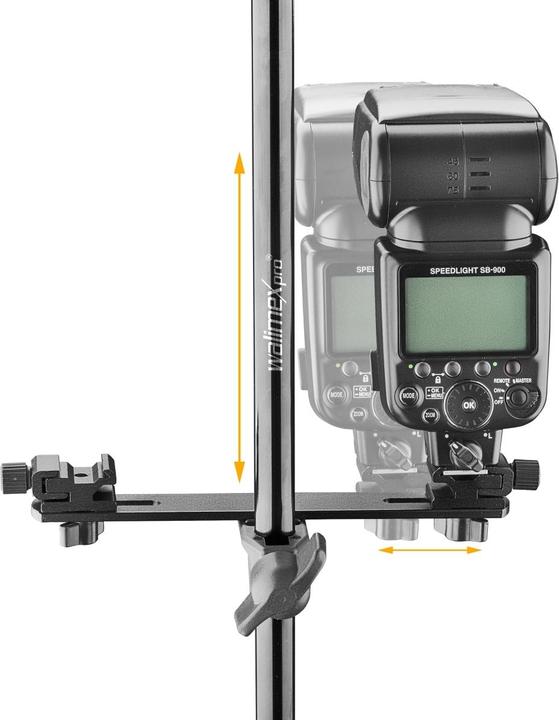 Actual product image Walimex Dual Flash Bracket System with Boom (Flash holder)