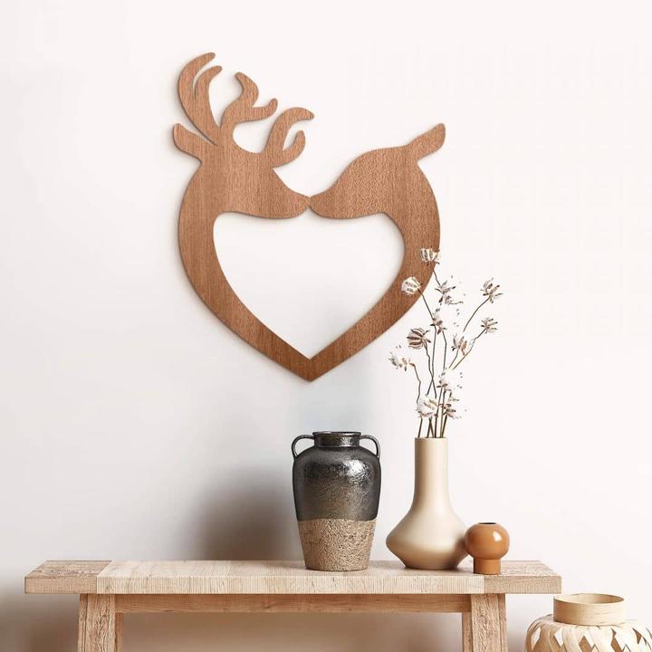 Produktbild Trenddeko Hirsch Herz (49 x 60 cm)